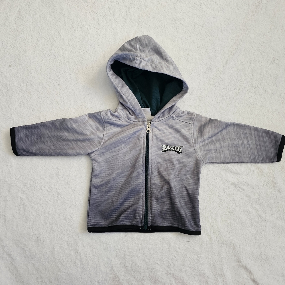 Official NFL Eagles Zip Up Kids Jakcet 12months